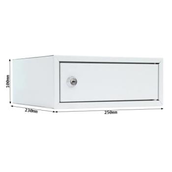 Rottner Wertfach Home Case 1 Zylinderschloss lichtgrau T06370